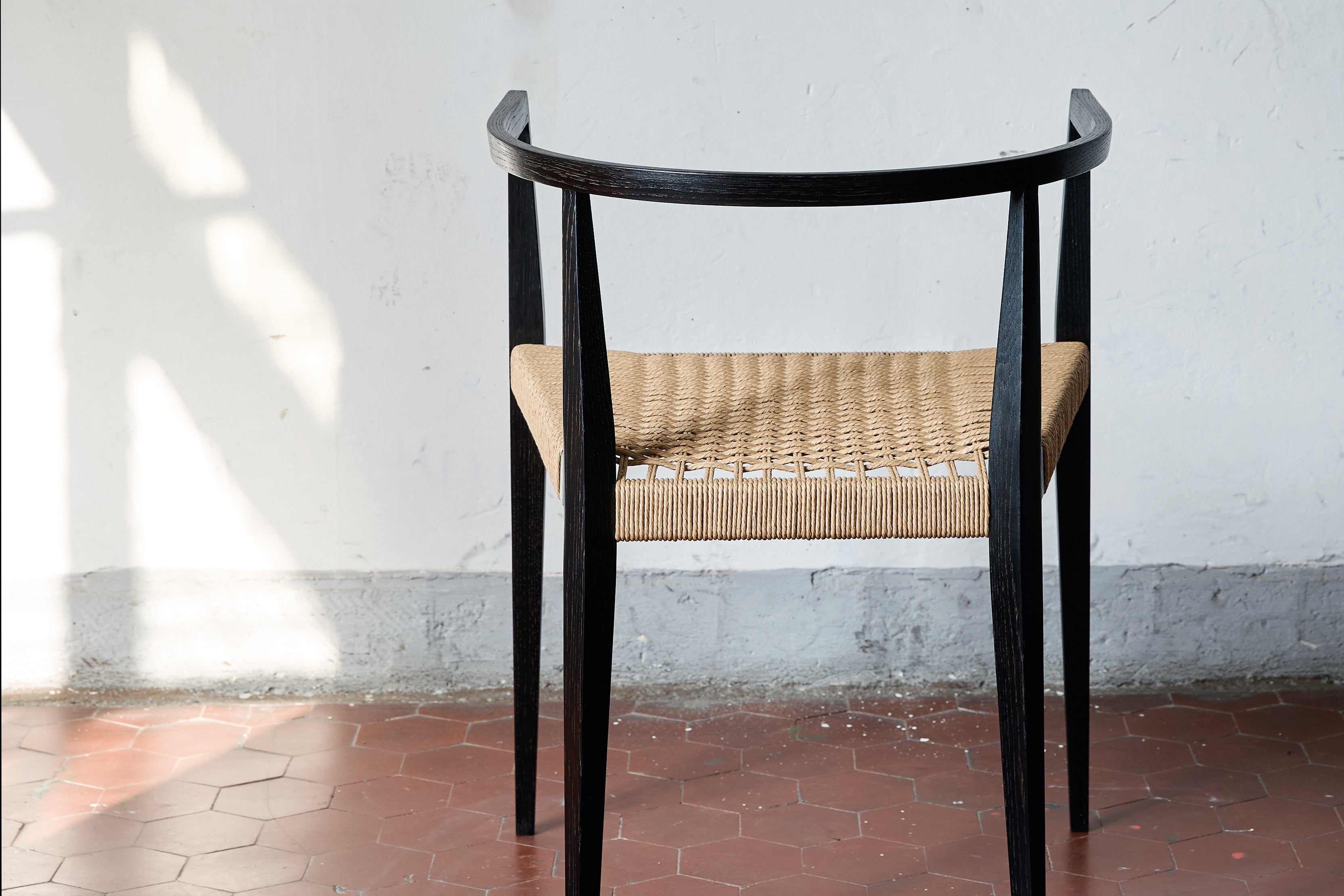 lehn chair ebonised oak