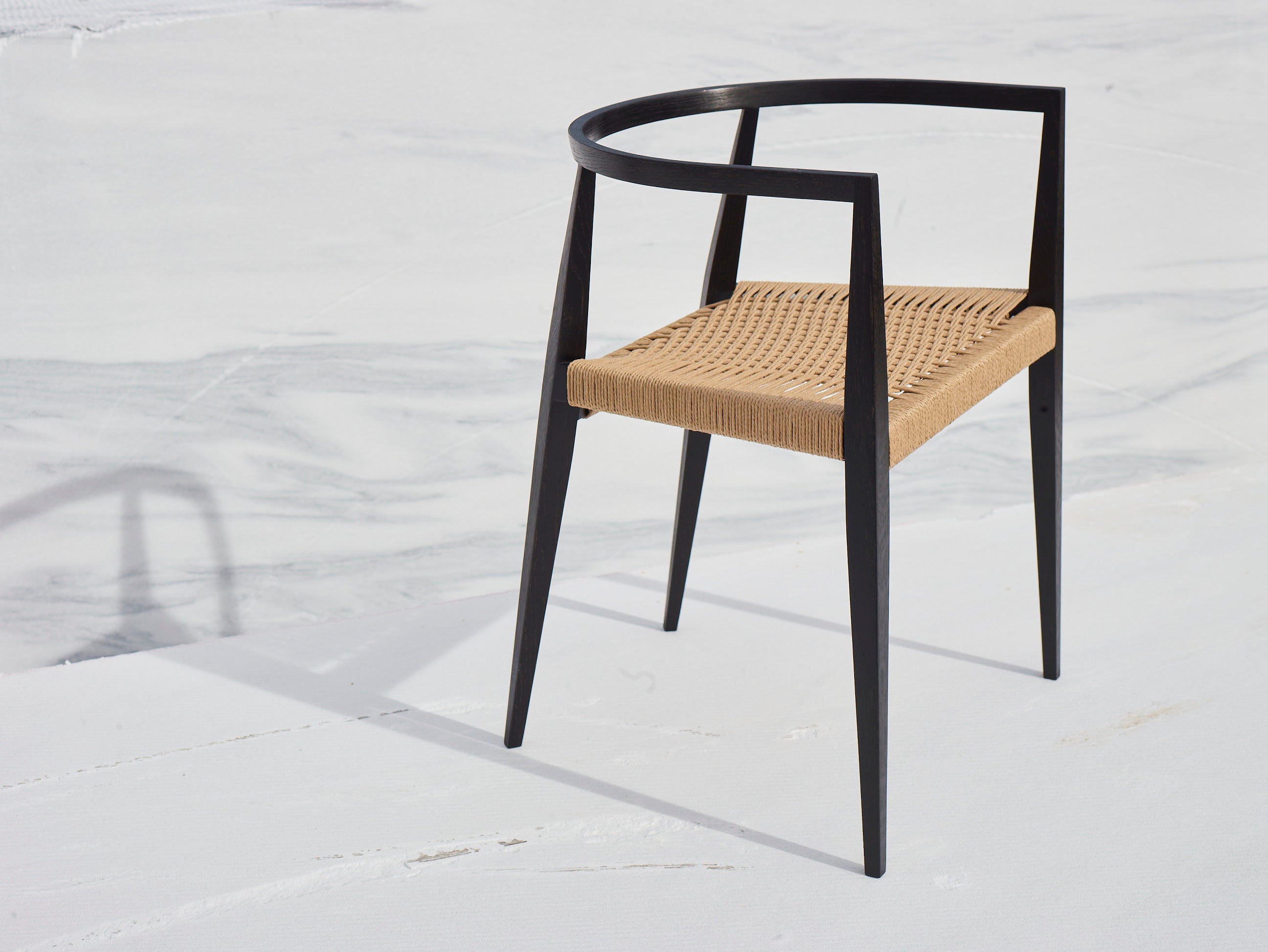 lehn chair ebonised oak